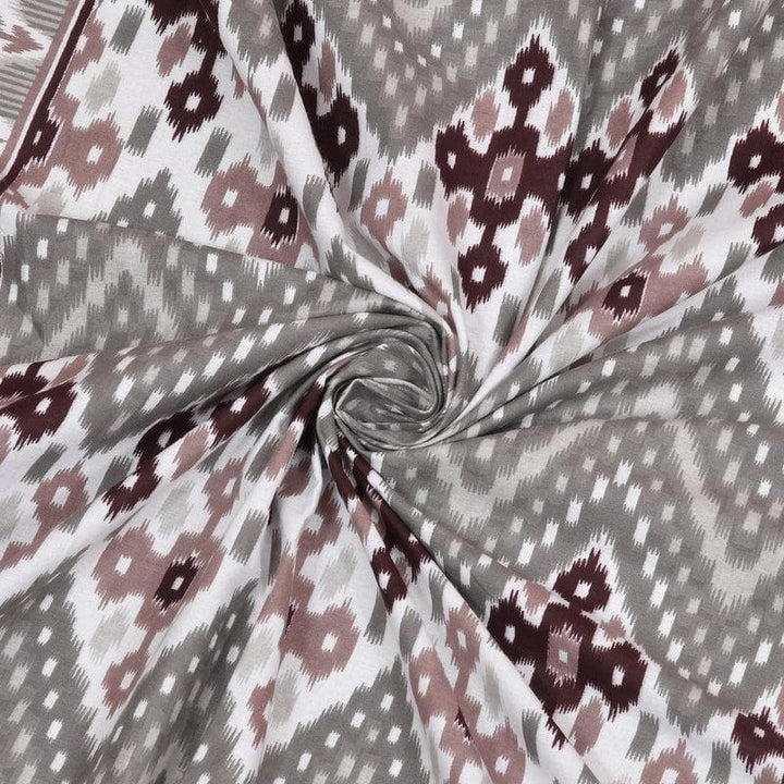 Buy Rave Bedsheet- Brown & Grey at Vaaree online | Beautiful Bedsheets to choose from