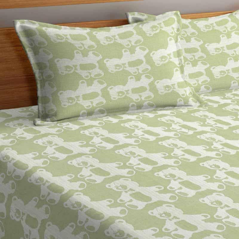 Buy Bruno Grizz Bedcover - Green Bedcovers from Vaaree