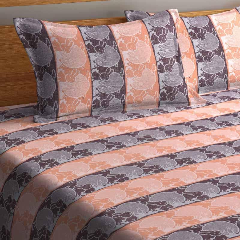 Buy Cutie-Potuti Bedcover - Grey/Orange Bedcovers from Vaaree