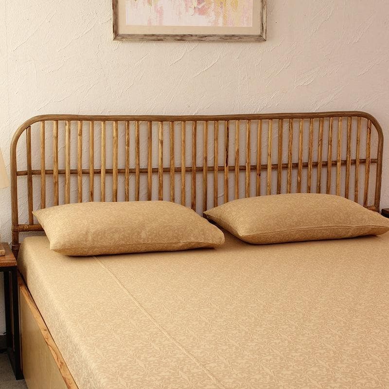 Buy Floral Mesh Bedcover Set- Beige Bedcovers from Vaaree