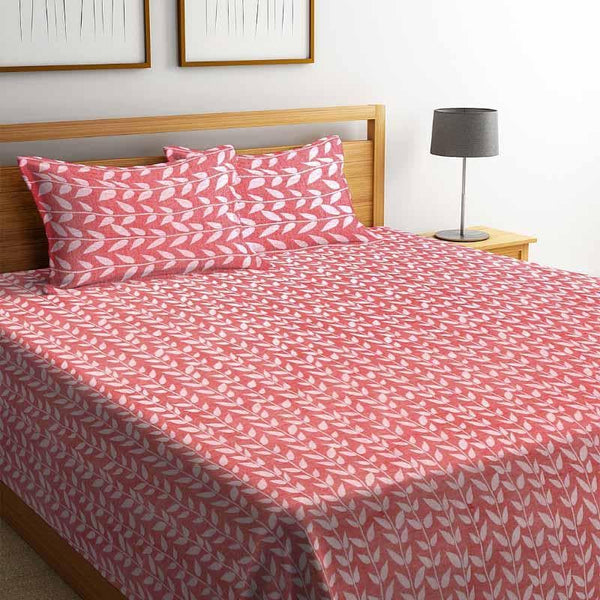 Buy Foliole Bedcover - Pink Bedcovers from Vaaree