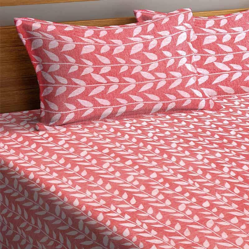 Buy Foliole Bedcover - Pink Bedcovers from Vaaree