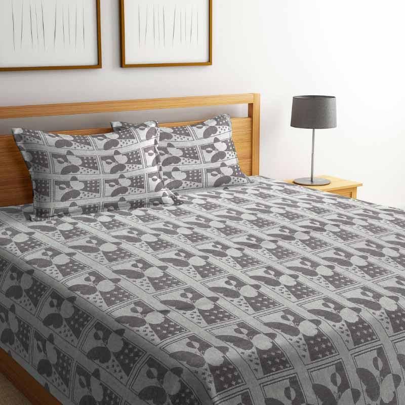 Buy Mariposa Bedcover - Grey Bedcovers from Vaaree