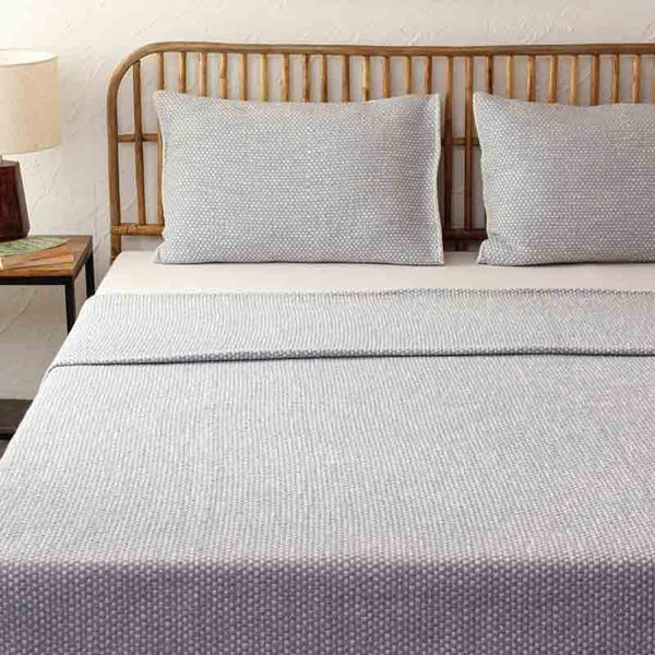 Buy Vindhya Bedcover - Light Blue Bedcovers from Vaaree