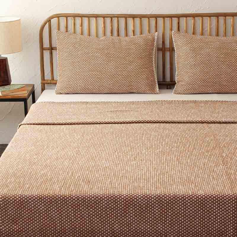 Buy Vindhya Bedcover - Brown Bedcovers from Vaaree