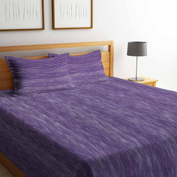 Buy Same Straight Bedcover - Blue Bedcovers from Vaaree