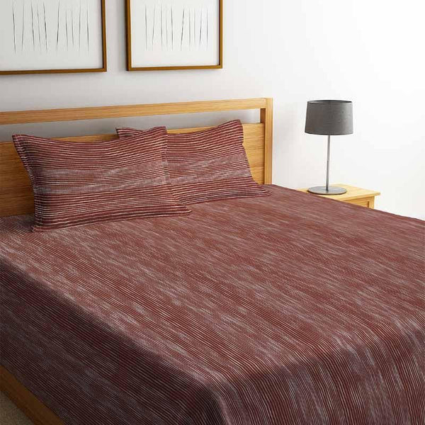 Buy Same Straight Bedcover - Brown Bedcovers from Vaaree