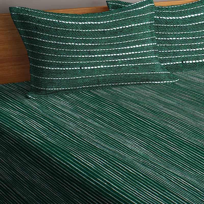 Buy Same Straight Bedcover - Green Bedcovers from Vaaree