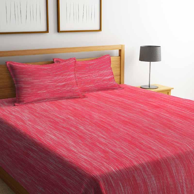 Buy Same Straight Bedcover - Pink Bedcovers from Vaaree