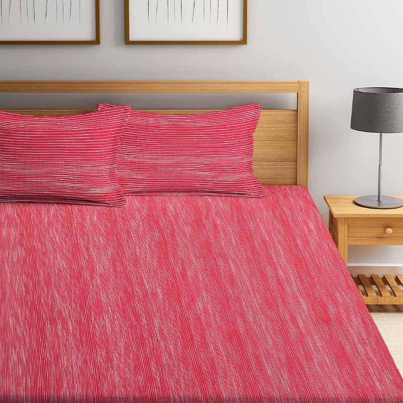 Buy Same Straight Bedcover - Pink Bedcovers from Vaaree