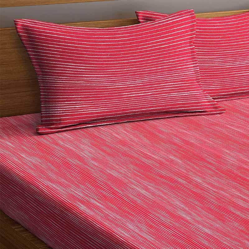 Buy Same Straight Bedcover - Pink Bedcovers from Vaaree