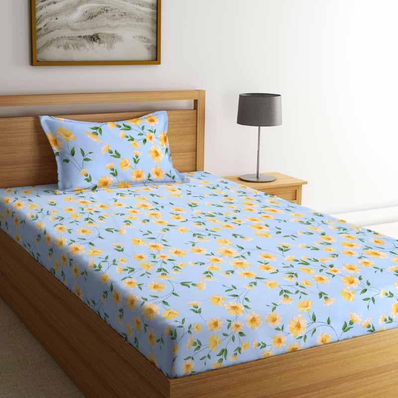 Buy Allamanda Printed Bedsheet Bedsheets from Vaaree