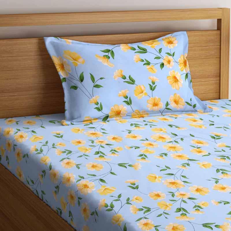 Buy Allamanda Printed Bedsheet Bedsheets from Vaaree