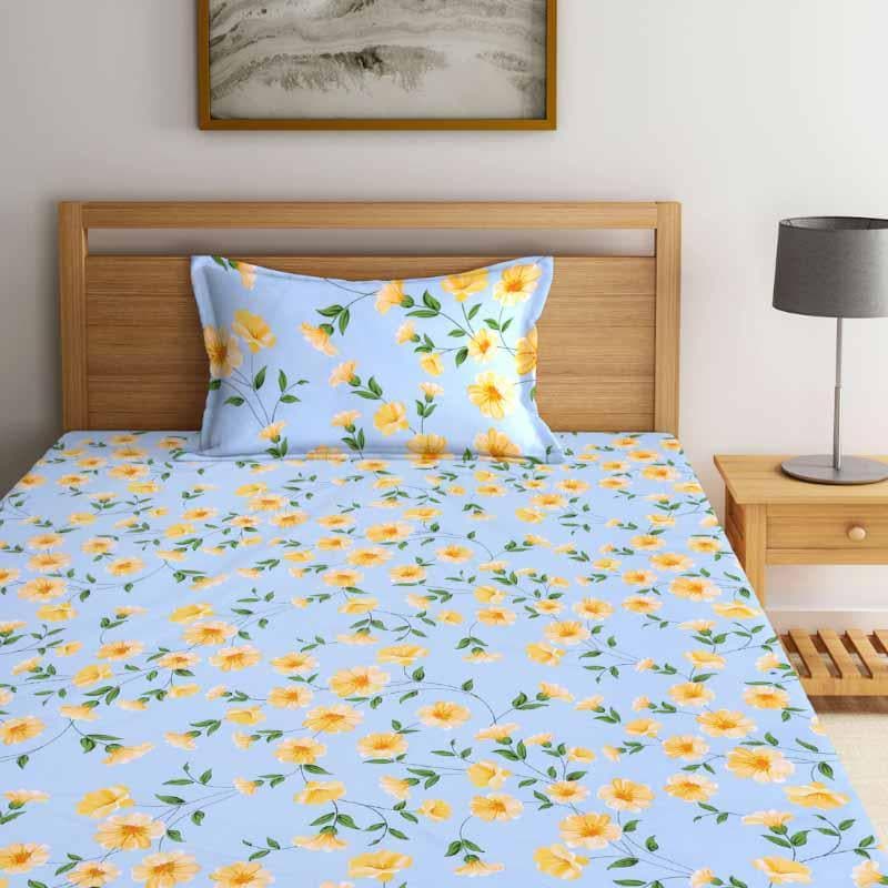 Buy Allamanda Printed Bedsheet Bedsheets from Vaaree