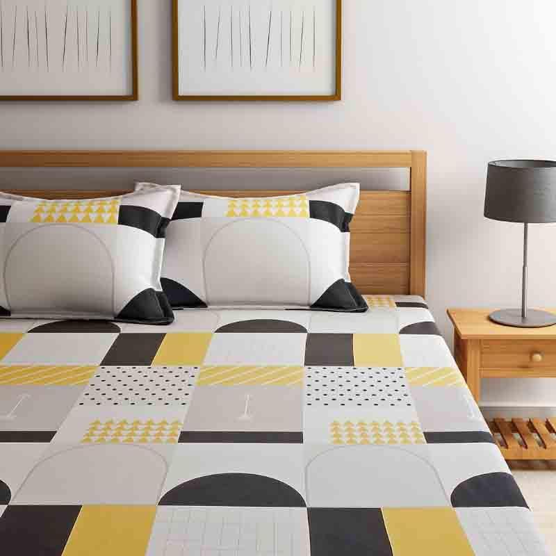 Buy Alpha Geometric Bedsheet Bedsheets from Vaaree