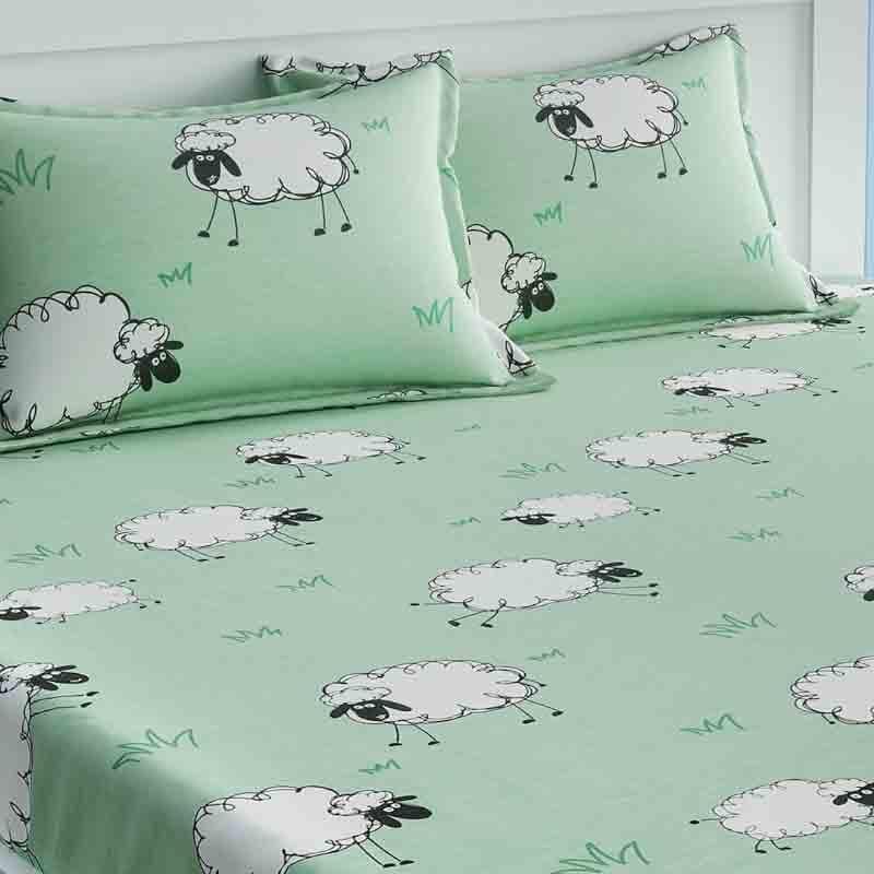 Buy Ba Ba White Sheep Bedsheet Bedsheets from Vaaree