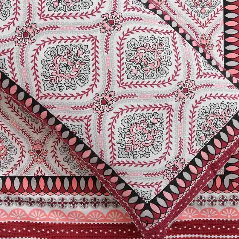 Buy Bedsheets - Bequest Bedsheet - Pink at Vaaree online