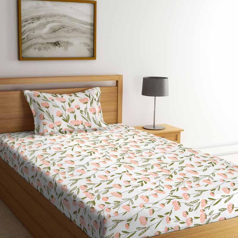 Buy Blooming Tulips Printed Bedsheet Bedsheets from Vaaree