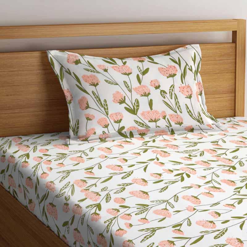 Buy Blooming Tulips Printed Bedsheet Bedsheets from Vaaree