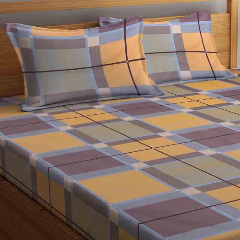 Buy Bordered Boxes Bedsheet Bedsheets from Vaaree