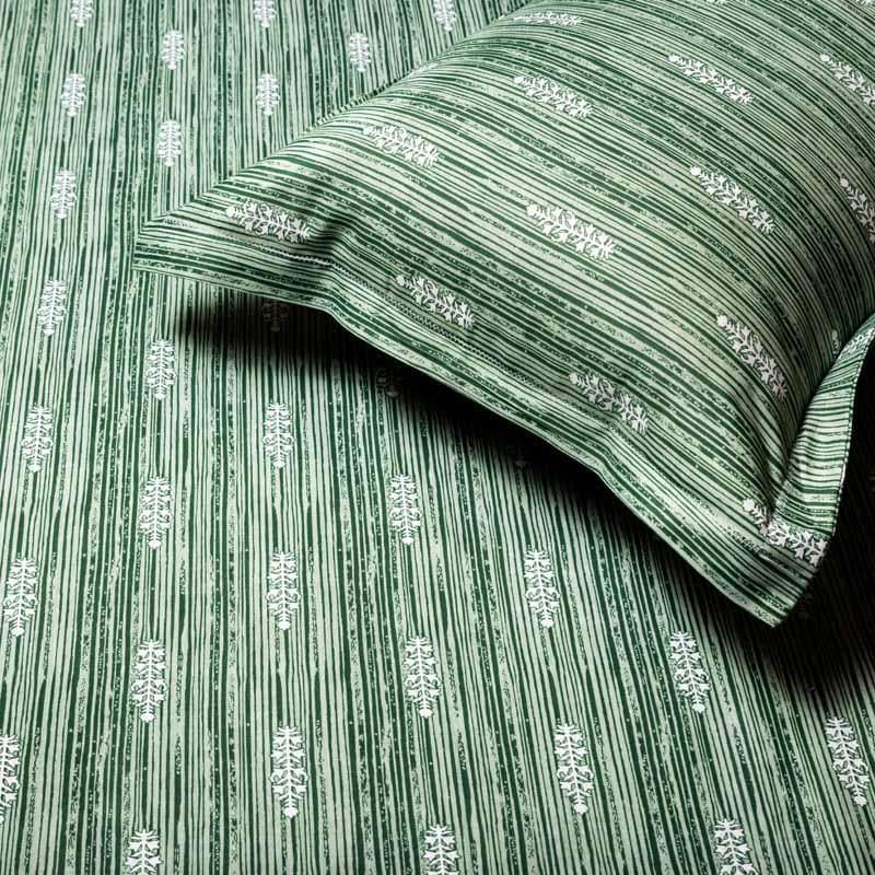 Buy Buta Mix Printed Bedsheet - Green Bedsheets from Vaaree