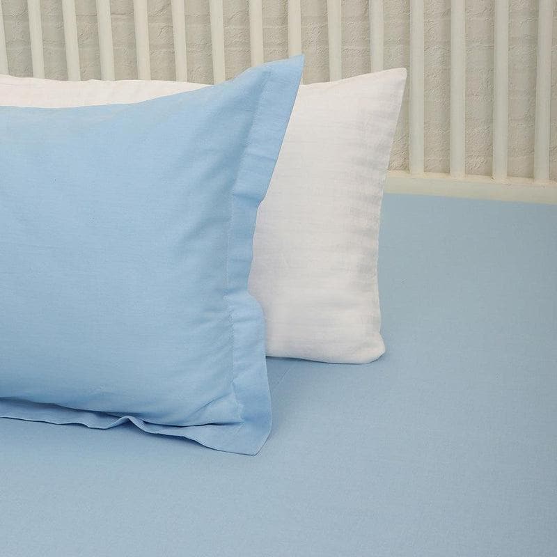 Buy Classic Solid Bedsheet (Light Blue) Bedsheets from Vaaree