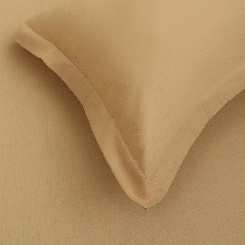 Buy Classic Solid Bedsheet (Ochre) Bedsheets from Vaaree