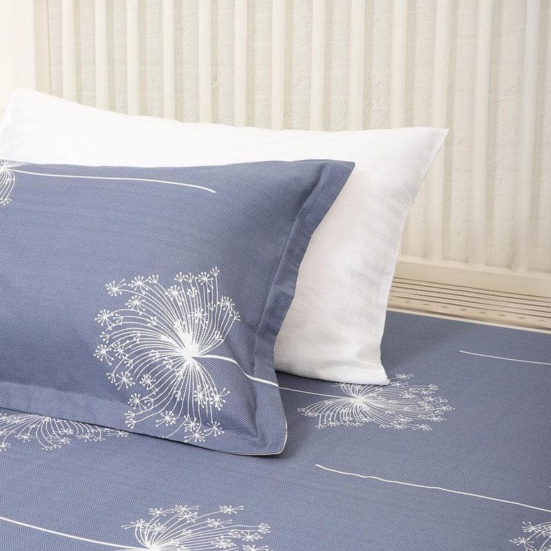 Buy Dandelion Grey-Blue Bedsheet Bedsheets from Vaaree