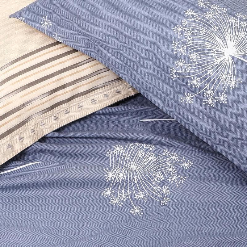 Buy Dandelion Grey-Blue Bedsheet Bedsheets from Vaaree