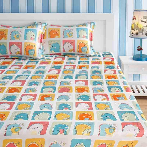 Buy Bedsheets - Dino Toddlers Bedsheet at Vaaree online