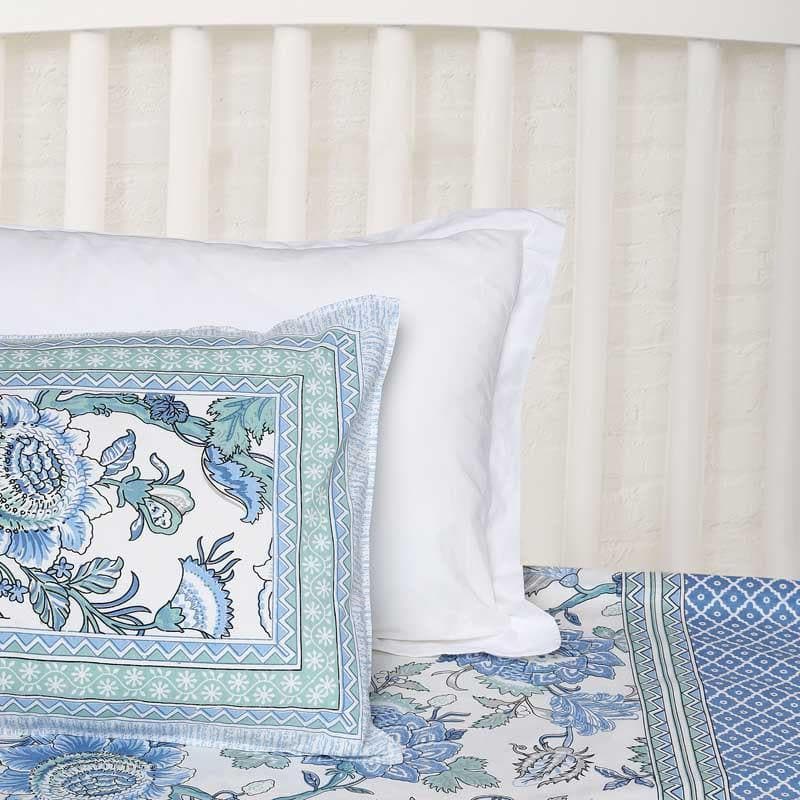 Buy Dreamy Azure Bedsheet Bedsheets from Vaaree