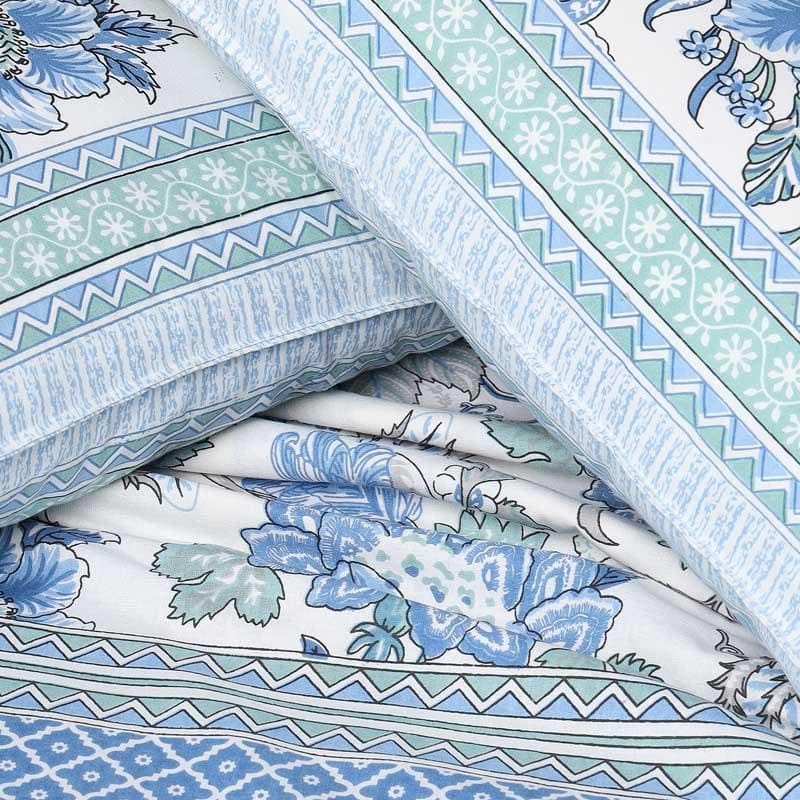 Buy Dreamy Azure Bedsheet Bedsheets from Vaaree