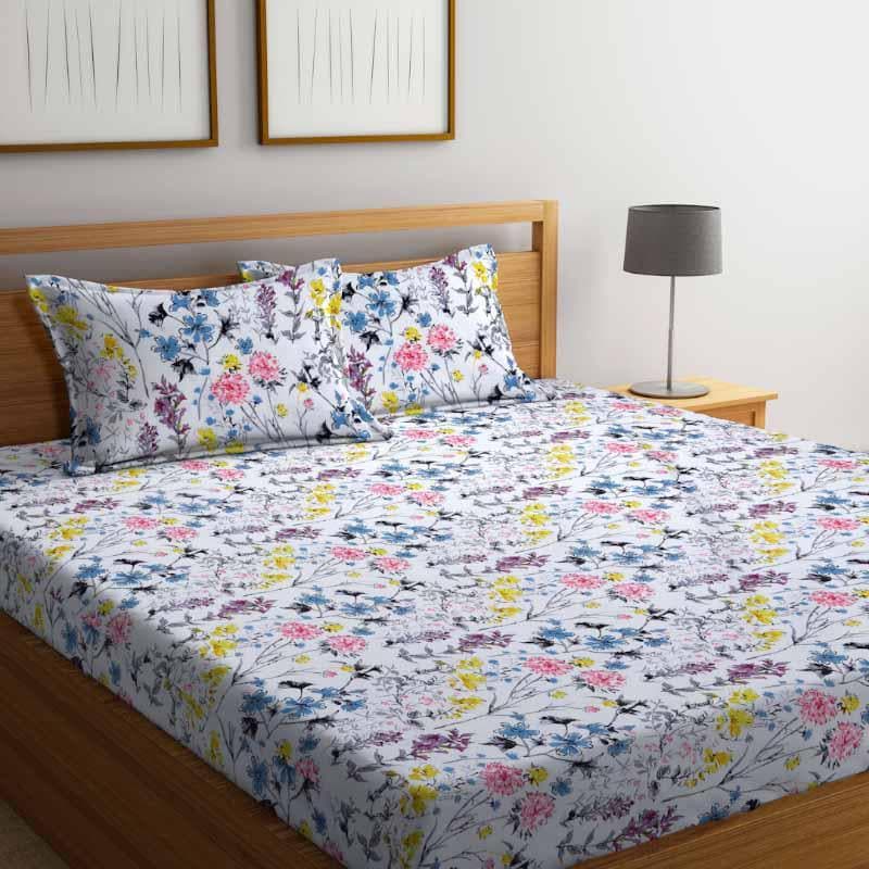 Buy Emily Printed Bedsheet Bedsheets from Vaaree