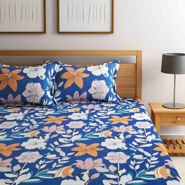 Buy Enlarged Floral Charm Bedsheet Bedsheets from Vaaree