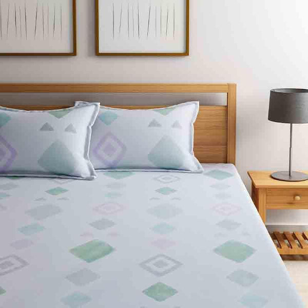 Buy Bedsheets - Faint Rhombi Bedsheet at Vaaree online