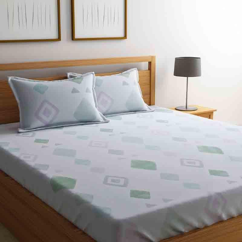 Buy Bedsheets - Faint Rhombi Bedsheet at Vaaree online