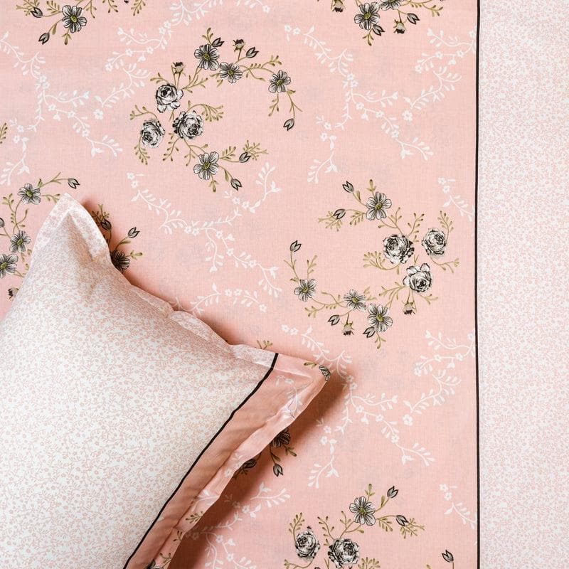 Buy Floral Bouquet Bedsheet- Peach Bedsheets from Vaaree