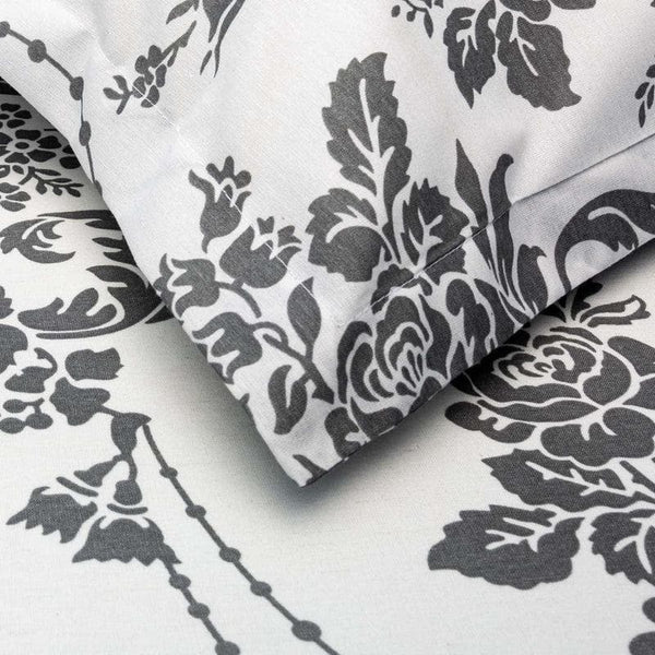 Bedsheets - Floral Monochrome Bedsheet