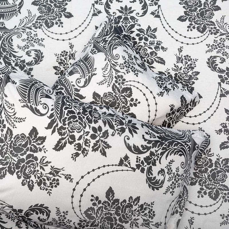 Buy Floral Monochrome Bedsheet Bedsheets from Vaaree