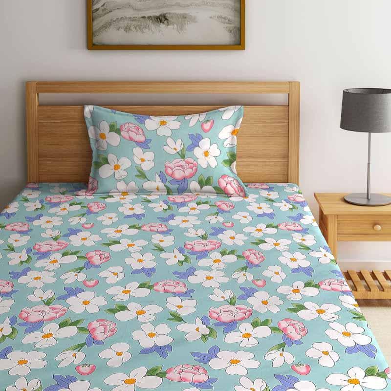 Buy Floral Slumber Printed Bedsheet Bedsheets from Vaaree