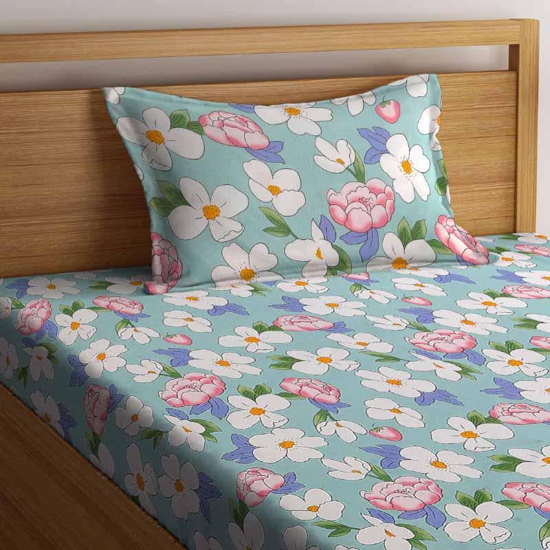 Buy Floral Slumber Printed Bedsheet Bedsheets from Vaaree