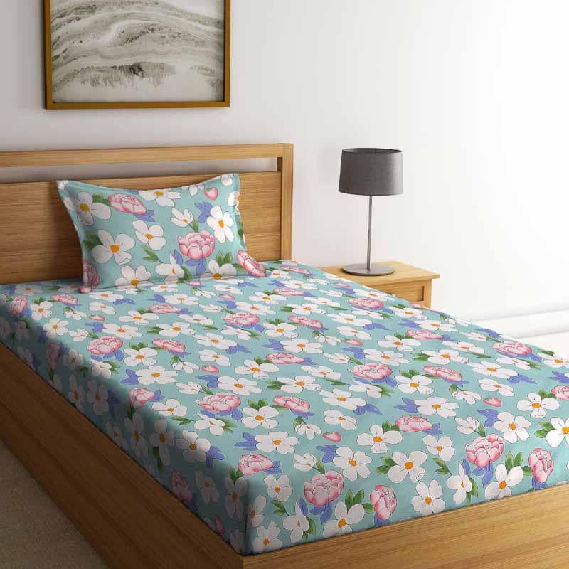 Buy Floral Slumber Printed Bedsheet Bedsheets from Vaaree