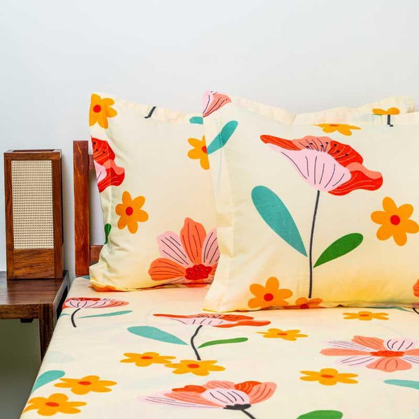 Buy Floral Stories Bedsheet Bedsheets from Vaaree