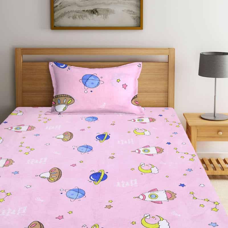 Buy Galactic Conquer Printed Bedsheet Bedsheets from Vaaree