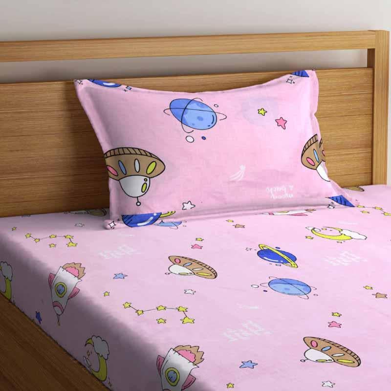 Buy Galactic Conquer Printed Bedsheet Bedsheets from Vaaree