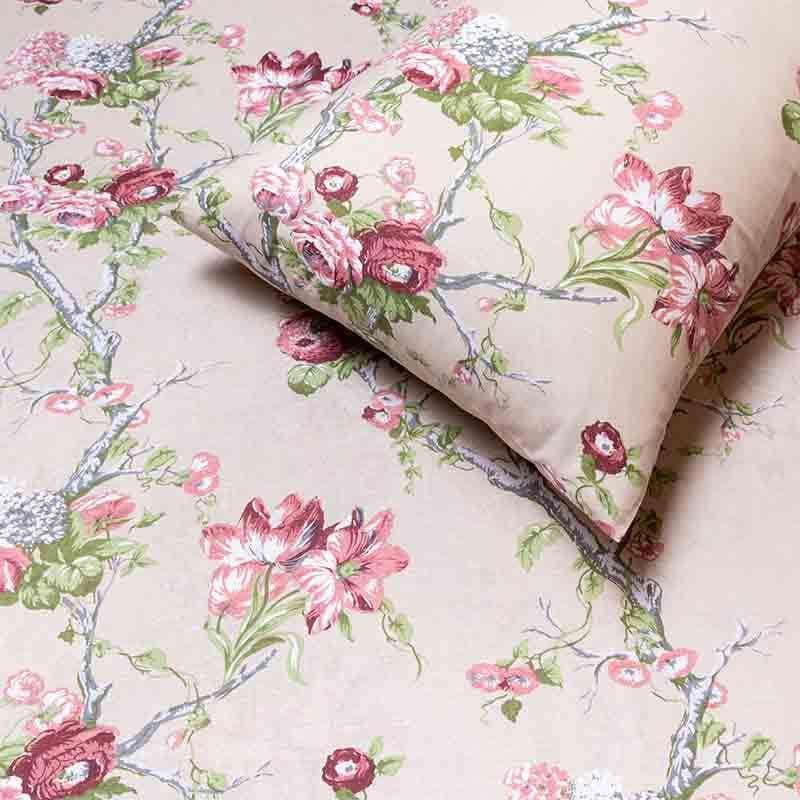 Buy Gardenia Bedsheet - Pink Bedsheets from Vaaree