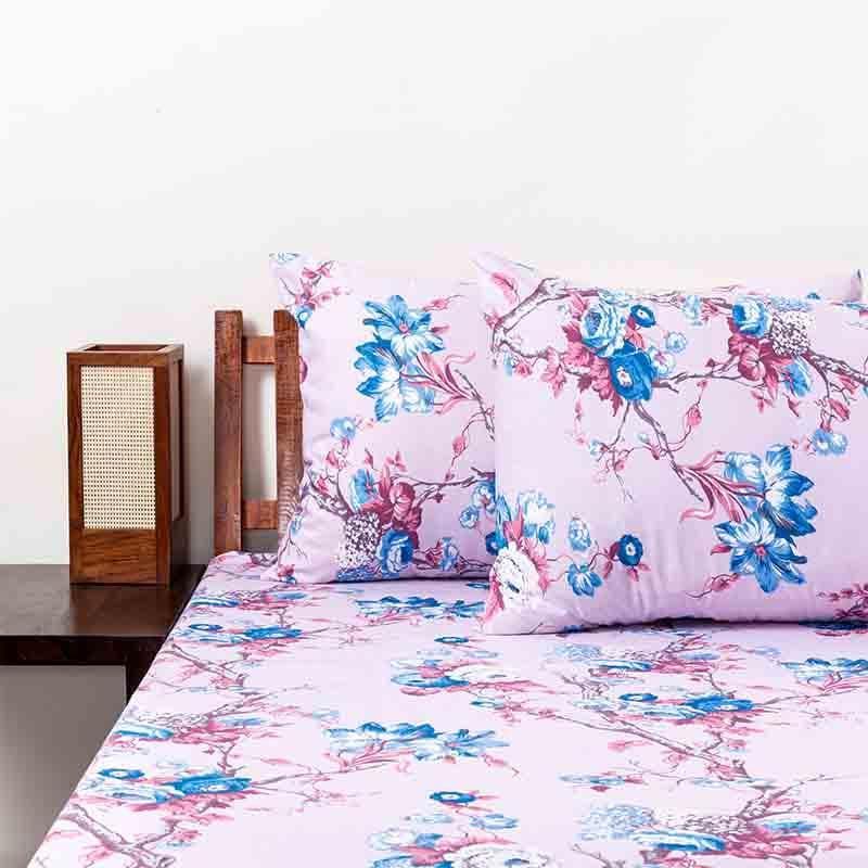 Buy Gardenia Bedsheet - Purple Bedsheets from Vaaree