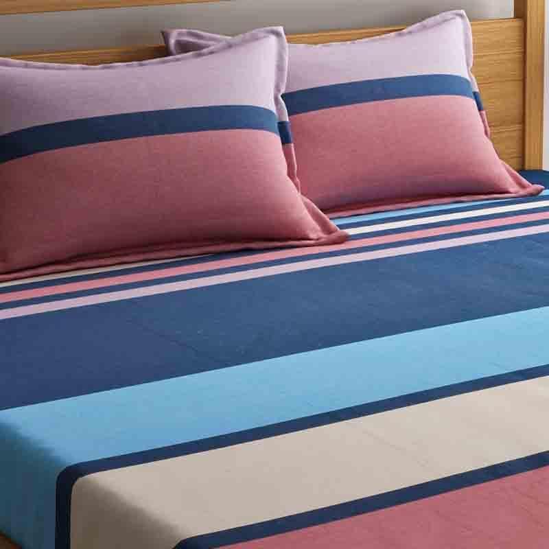 Buy Gaudy Stripe Bedsheet Bedsheets from Vaaree