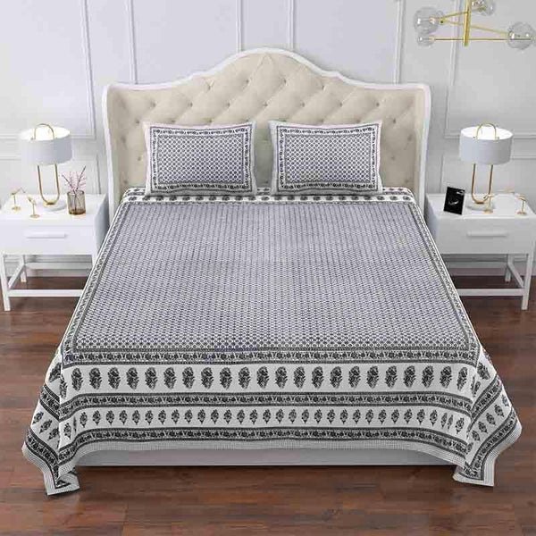 Buy Ghoomar Bedsheet - Grey Bedsheets from Vaaree