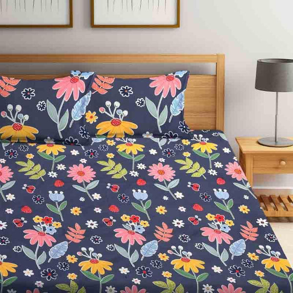 Buy Gouche Florals Bedsheet Bedsheets from Vaaree